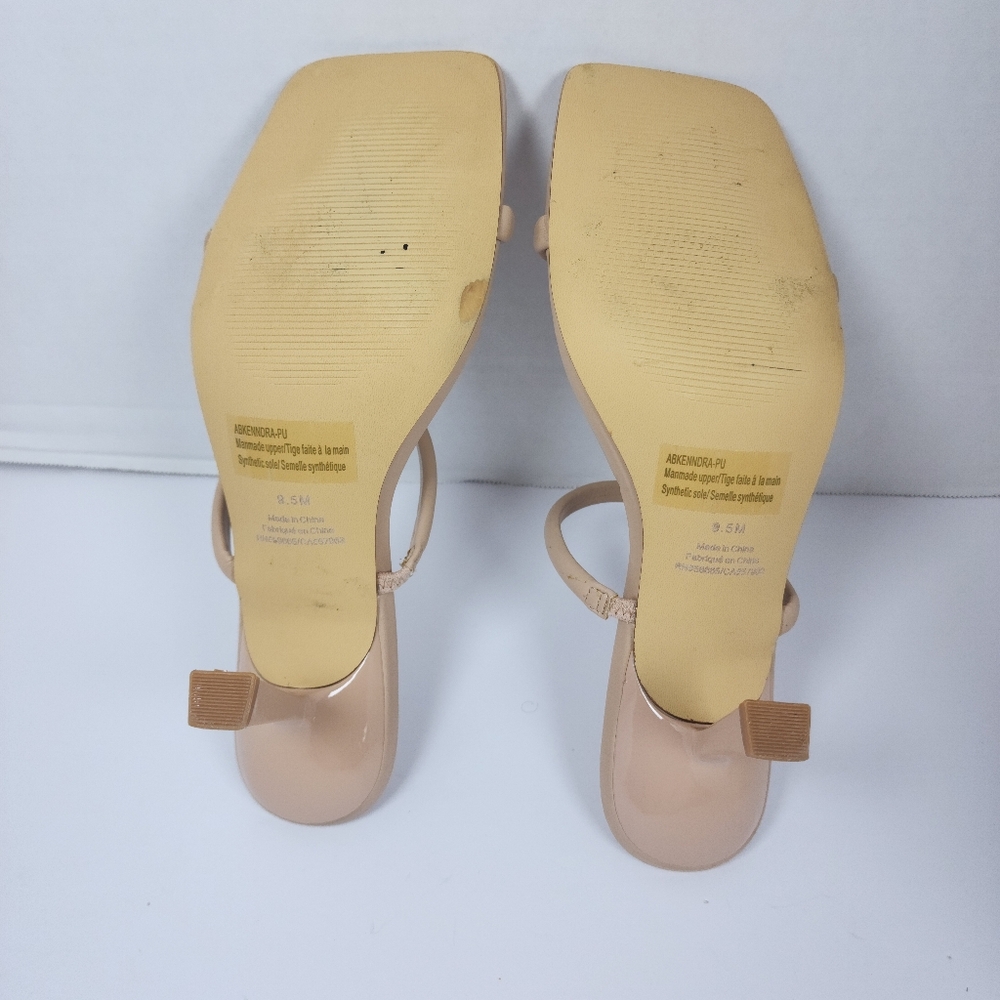 Abound Women Nude Open Toe Heel Slippers Size 9.5 - Picture 8 of 9